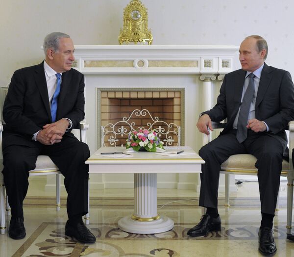 Benjamin Netanyahu et Vladimir Poutine (archive) - Sputnik Afrique