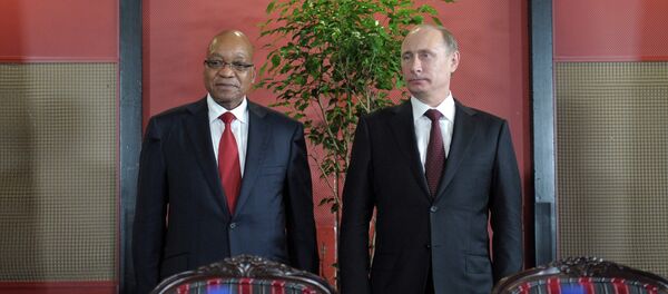 Президент России Владимир Путин и президент ЮАР Джейкоб Зума - Sputnik Afrique