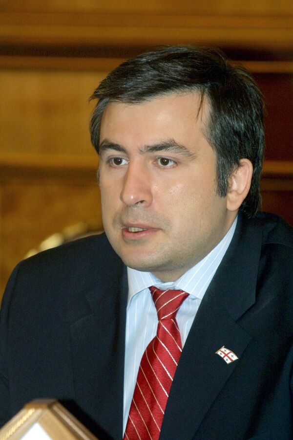 Le président géorgien Mikhail Saakachvili - Sputnik Afrique