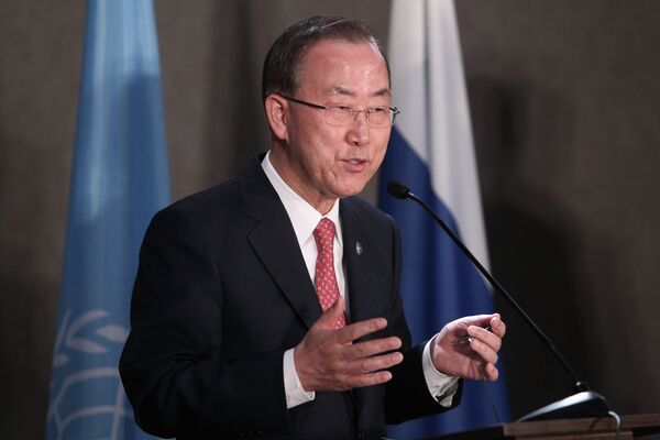Le secrétaire général des Nations unies Ban Ki-moon - Sputnik Afrique