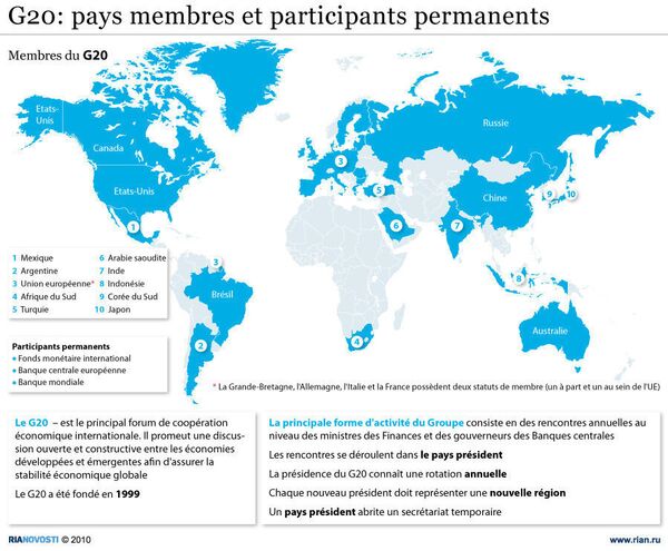 G20: pays membres et participants permanents - Sputnik Afrique