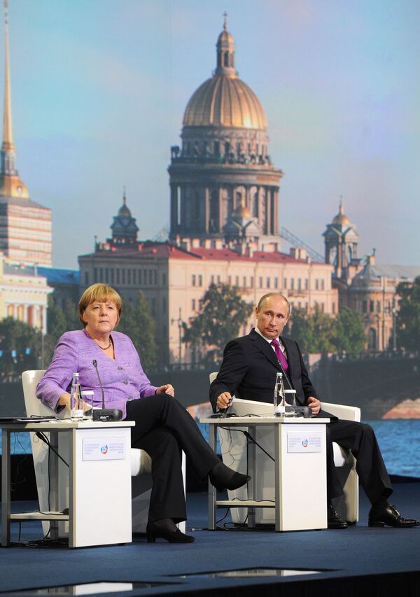 Russie-Allemagne: porter les échanges à 100 mds USD par an (Poutine) - Sputnik Afrique