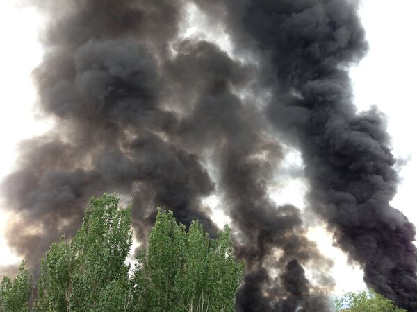 Violent incendie dans le centre d'Almaty - Sputnik Afrique