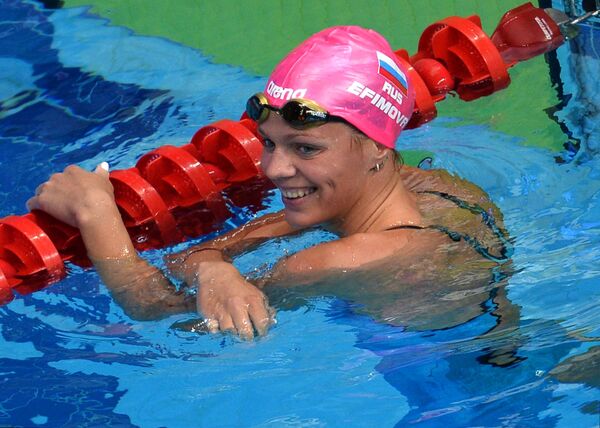 Universiade - natation: la Russe Efimova remporte le 200 m brasse - Sputnik Afrique