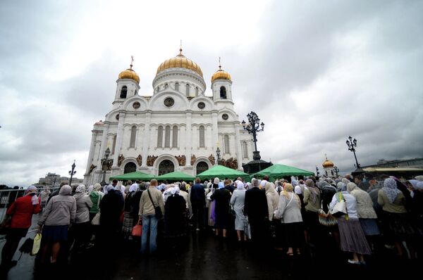 Cathédrale du Christ-Sauveur à Moscou - Sputnik Afrique