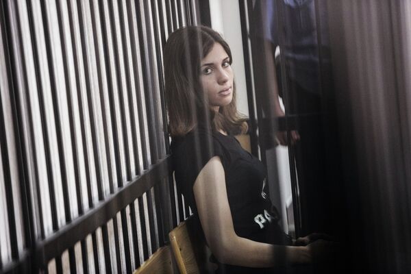 Nadejda Tolokonnikova, membre du groupe à scandale Russy Riot - Sputnik Afrique