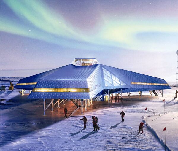 Les stations polaires antarctiques du futur à l'exposition Ice Lab - Sputnik Afrique