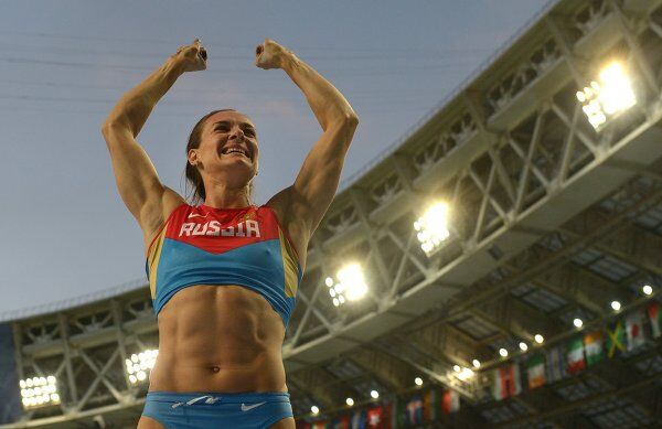 Yelena Isinbayeva, triple championne du monde de saut à la perche - Sputnik Afrique