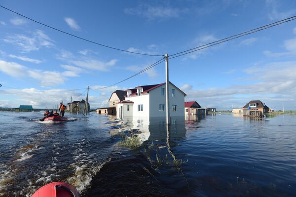 Russie: 101 localités inondées dans l'Extrême-Orient - Sputnik Afrique