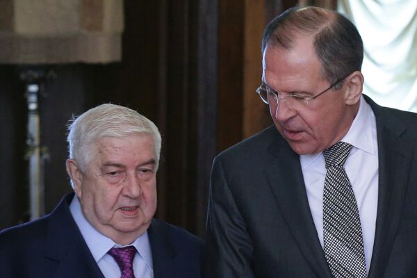 Les chefs de la diplomatie syrienne et russe - Sputnik Afrique