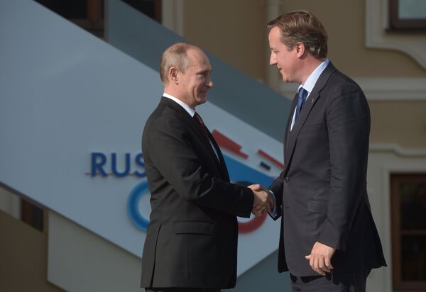 G20: Poutine et Cameron évoquent la Syrie - Sputnik Afrique