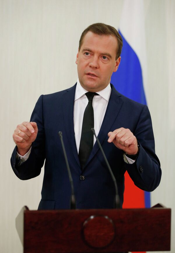 Premier ministre russe Dmitri Medvedev (Archives) - Sputnik Afrique