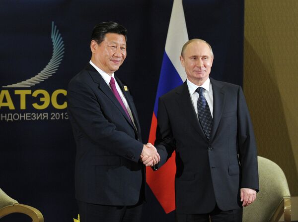 Xi Jinping et Vladimir Poutine - Sputnik Afrique