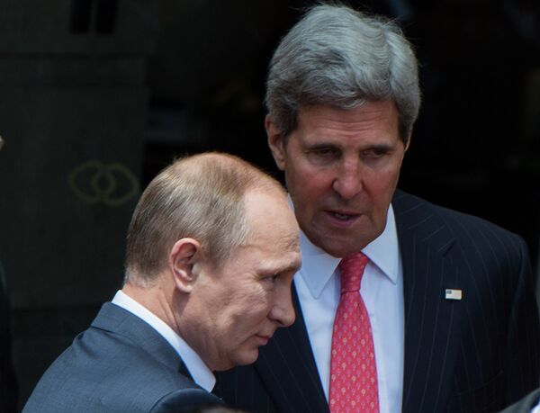 APEC: la situation en Syrie évoquée avec le secrétaire d'Etat Kerry (Poutine) - Sputnik Afrique