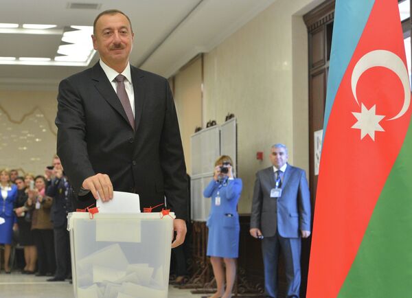 Le président azerbaïdjanais sortant Ilham Aliev - Sputnik Afrique