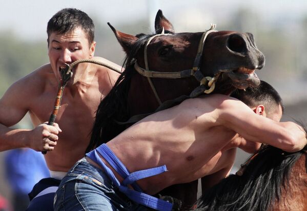 Championnat des sports traditionnels au Kirghizstan - Sputnik Afrique