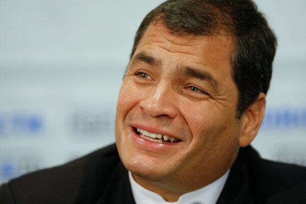 Président équatorien Rafael Correa - Sputnik Afrique