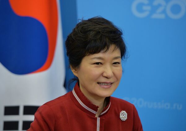 La présidente sud-coréenne Park Geun-hye - Sputnik Afrique