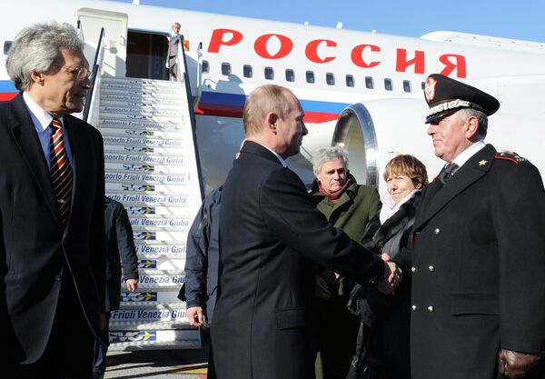 Vladimir Poutine arrive à Trieste - Sputnik Afrique