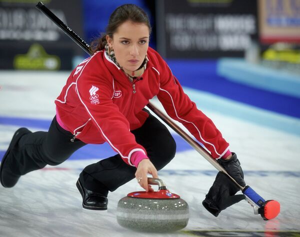 Anna Sidorova, membre de l'équipe russe de curling - Sputnik Afrique