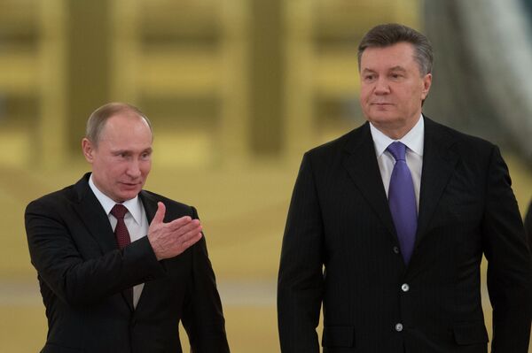 Poutine-Ianoukovitch: l'association Ukraine-UE pas évoquée (Kremlin) - Sputnik Afrique