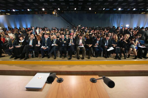 Conférence de presse de Poutine: plus 1.300 journalistes accrédités - Sputnik Afrique