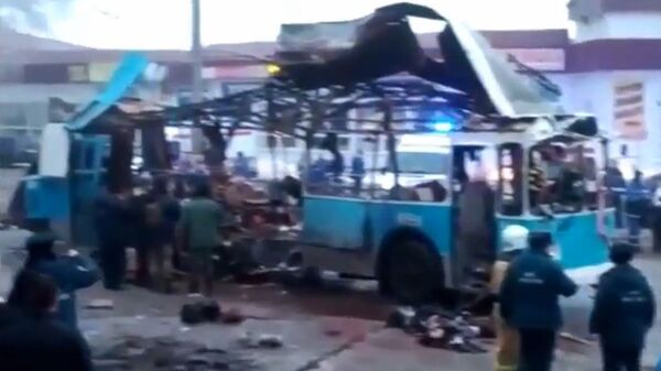 Explosion dans un trolley à Volgograd. Sur les lieux du drame - Sputnik Afrique