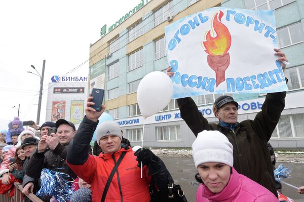 JO-2014: la flamme olympique à Nijni-Novgorod - Sputnik Afrique