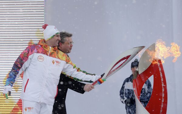 JO 2014: la flamme olympique à Stavropol - Sputnik Afrique