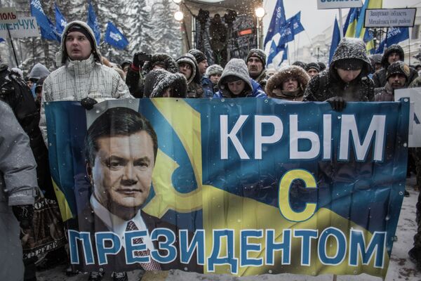Crimée: meeting au nom du rétablissement de l'ordre public à Kiev (Archive) - Sputnik Afrique