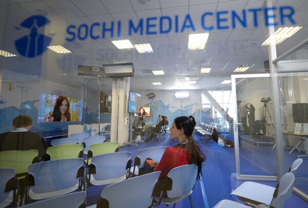 Sotchi: le Centre des médias accueille ses premiers visiteurs - Sputnik Afrique