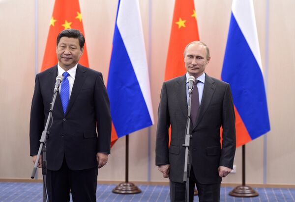 Président russe Vladimir Poutine et son homologue chinois Xi Jinping - Sputnik Afrique