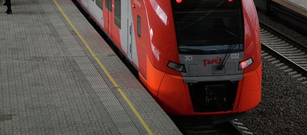 Отправление электропоезда Ласточка в Красную Поляну - Sputnik Afrique