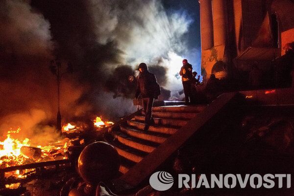 Violentes émeutes à Kiev et à Lvov - Sputnik Afrique