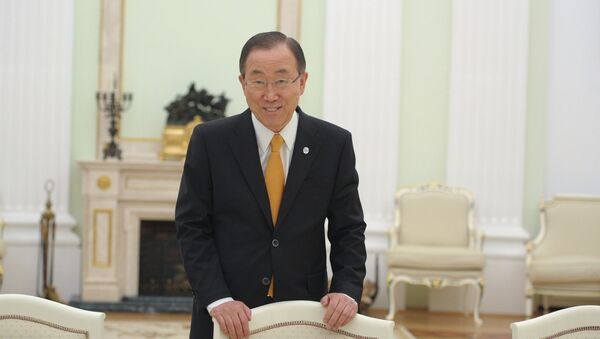 Генеральный секретарь ООН Пан Ги Мун - Sputnik Afrique