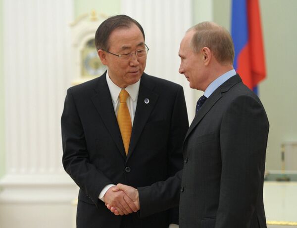 Ukraine: Ban Ki-moon appelle la Russie, l'UE et les USA à garder le calme - Sputnik Afrique