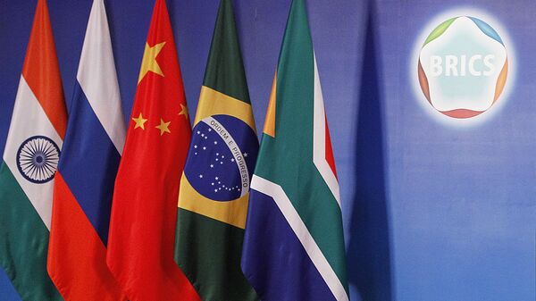 Flags of the BRICS member states.  - Sputnik Africa