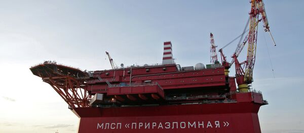 La plateforme Prirazlomnaïa de Gazprom - Sputnik Afrique