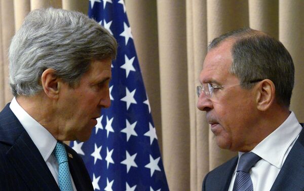 Chefs de diplomatie russe et américaine Sergueï Lavrov et John Kerry (Archive) - Sputnik Afrique