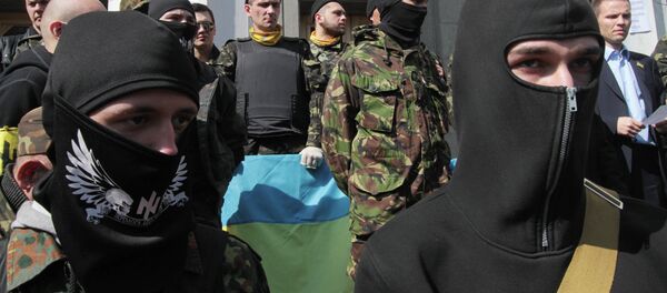 Сторонники радикального движения Правый сектор - Sputnik Afrique