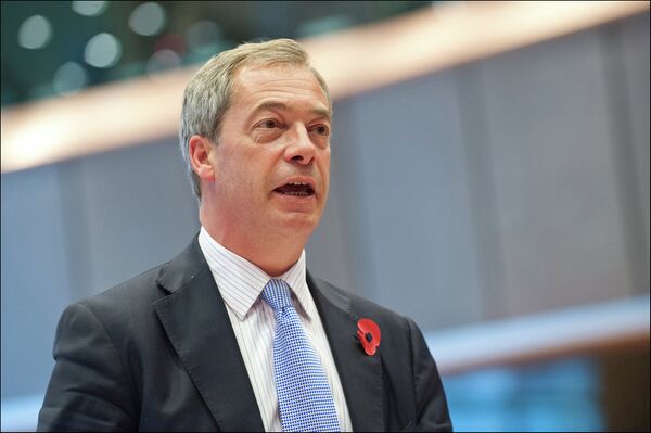 Le leader du Parti britannique de l'indépendance Nigel Farage - Sputnik Afrique