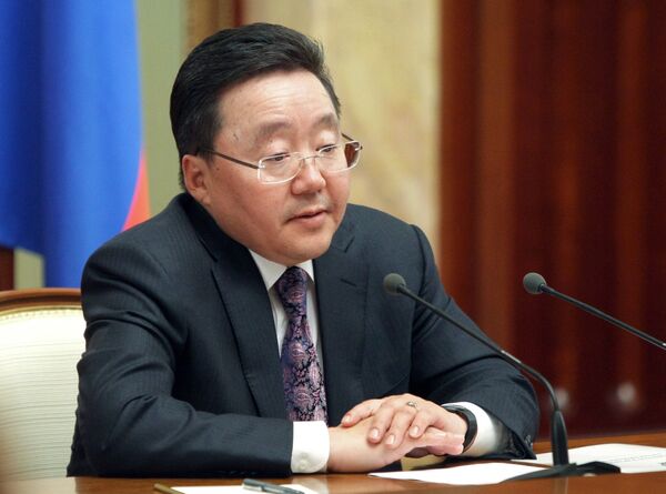 Le président mongol Tsakhiagiin Elbegdorj (archives) - Sputnik Afrique