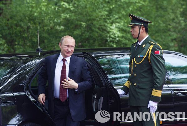 Vladimir Poutine à Shanghai - Sputnik Afrique