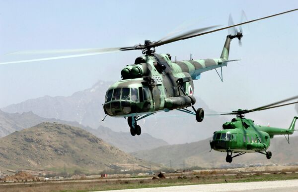 Les hélicoptères Mi-17 de l'Armée de l'air afghane - Sputnik Afrique