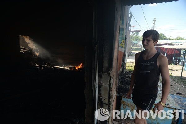 Les villages de la région de Donetsk après les tirs de mortier - Sputnik Afrique