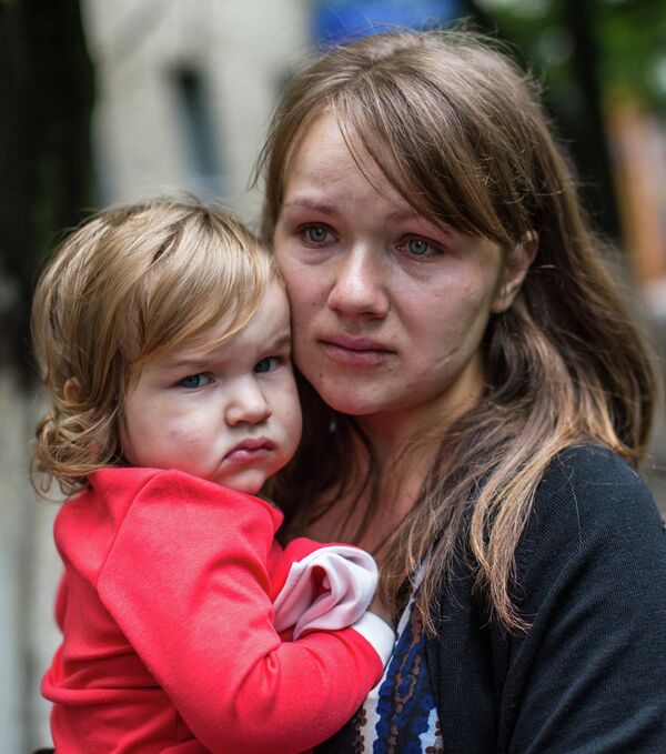 Ukraine: évacuation des enfants de Slaviansk - Sputnik Afrique