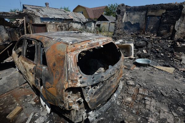 Ukraine: la ville de Gorlovka pilonnée par l'armée - Sputnik Afrique
