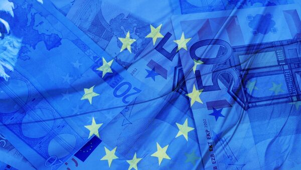 Флаг и деньги Евросоюза - Sputnik Afrique