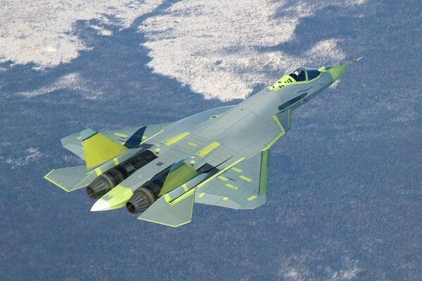 Chasseur de cinquième génération T-50 (PAK FA) Chasseur de cinquième génération T-50 (PAK FA) - Sputnik Afrique