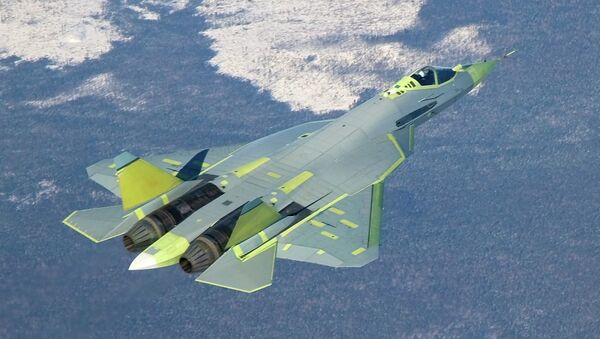 Самолет Т-50 ПАК ФА (Перспективный авиационный комплекс фронтовой авиации) - Sputnik Afrique